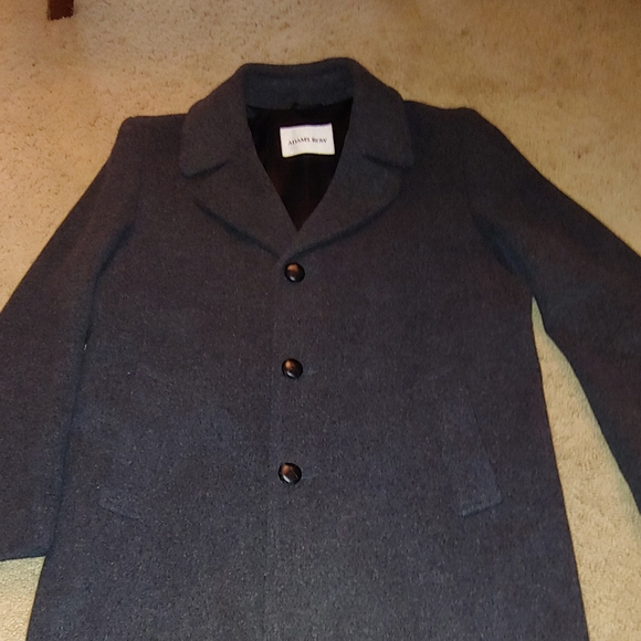 Adams row wool car/ walking overcoat 40R EUC - Picture 4 of 8